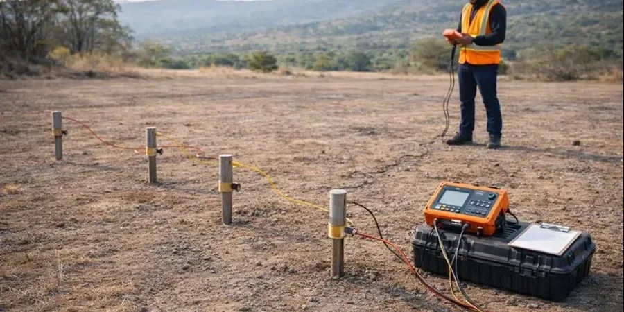 Illustrative image of Electrical resistivity / VES (Vertical Electrical Sounding) in Manchester