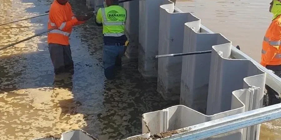 Illustrative image of Sheet pile wall design in Manchester